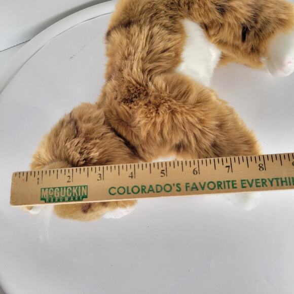 Realistic Maine Coon Cat Manny Realistic Plush Stuffed Animal Toy Brown White - Picture 4 of 16